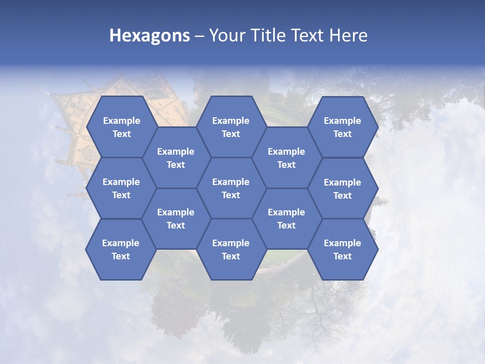 Round Wallpaper Travel PowerPoint Template