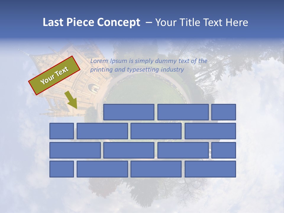 Round Wallpaper Travel PowerPoint Template