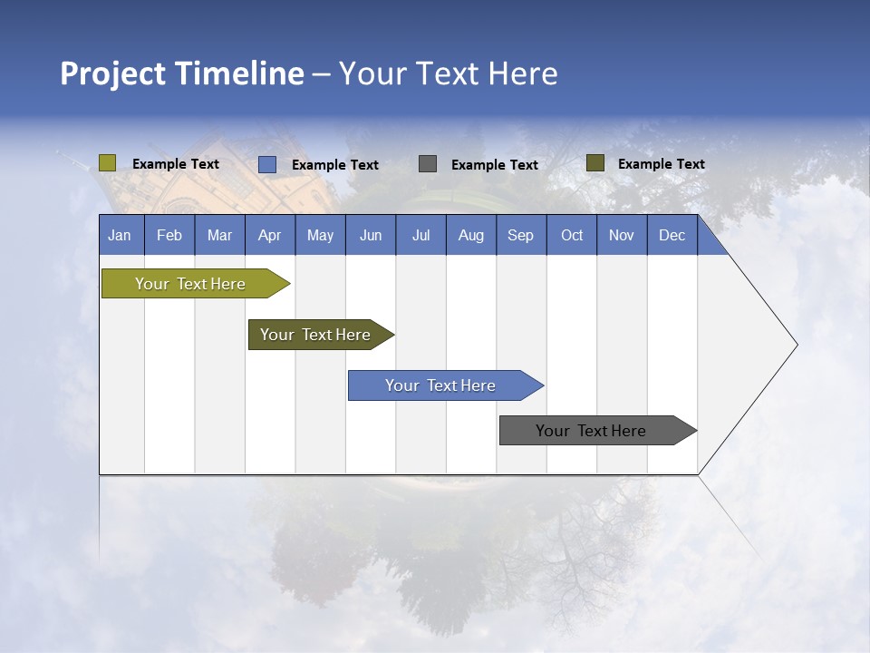 Round Wallpaper Travel PowerPoint Template