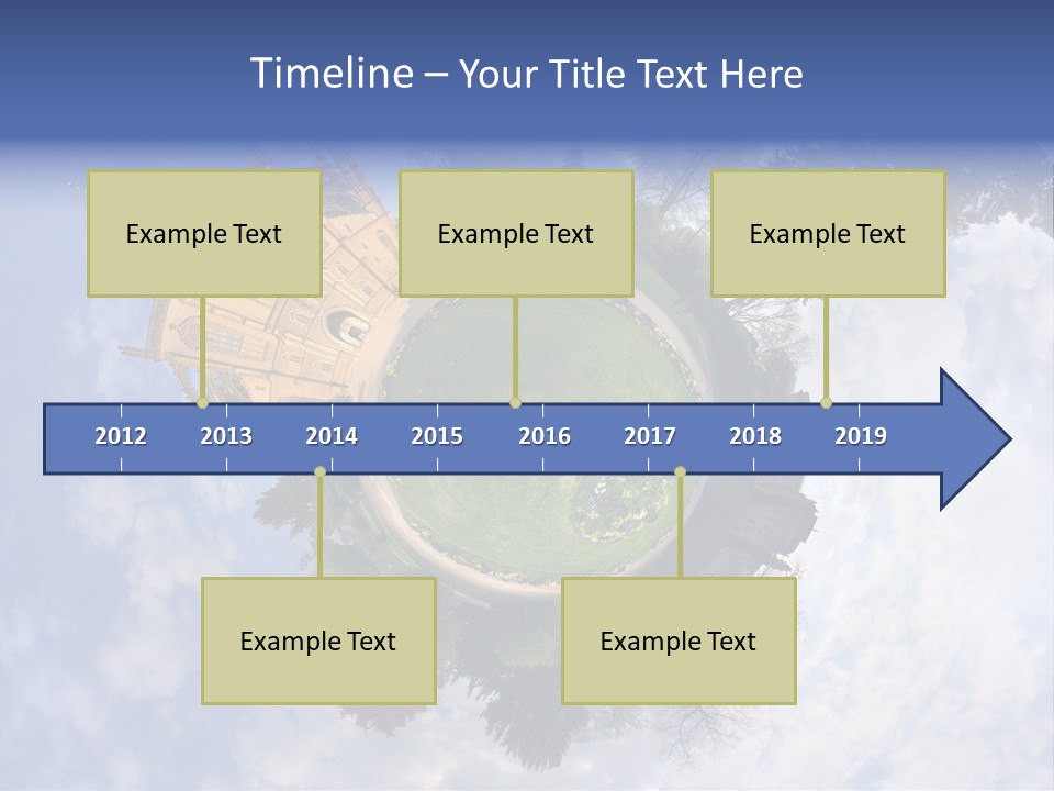 Round Wallpaper Travel PowerPoint Template