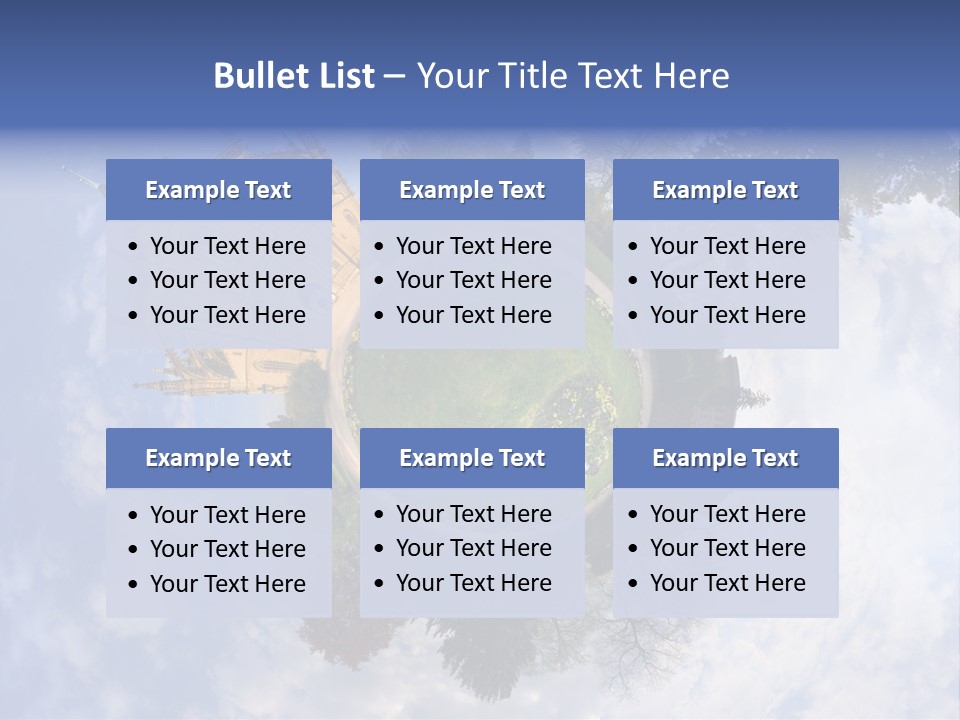 Round Wallpaper Travel PowerPoint Template