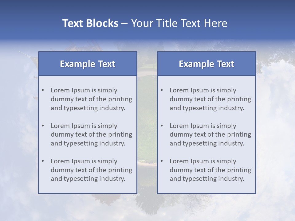 Round Wallpaper Travel PowerPoint Template