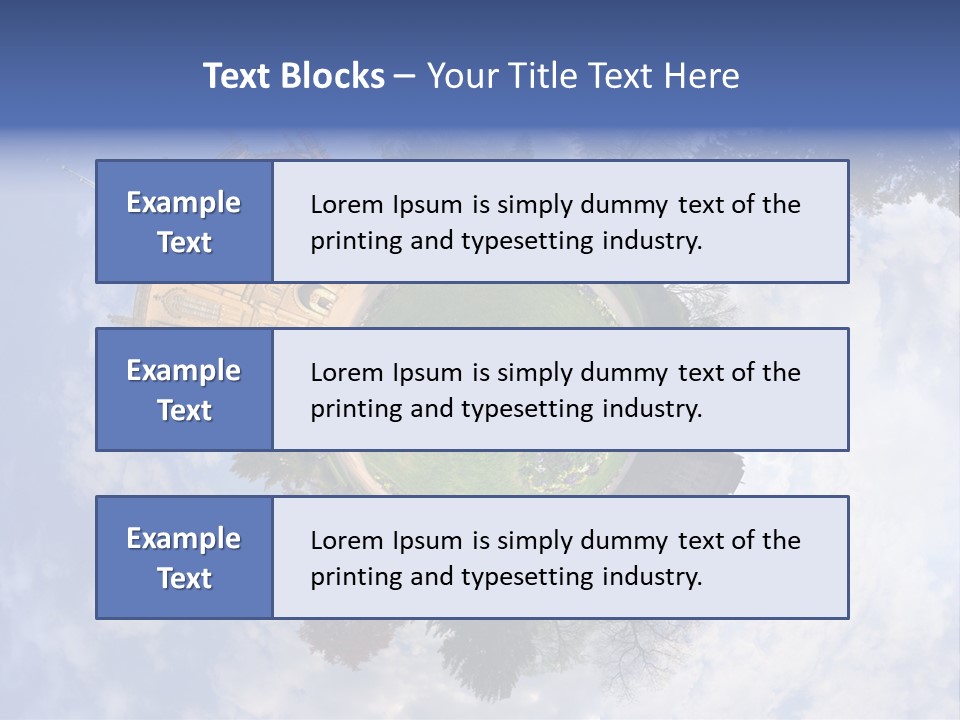 Round Wallpaper Travel PowerPoint Template
