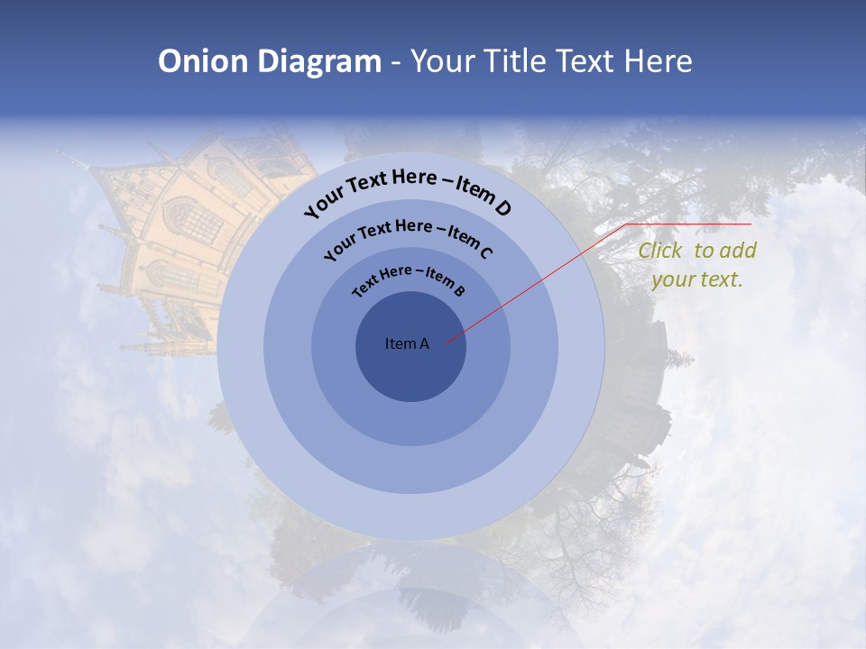 Round Wallpaper Travel PowerPoint Template