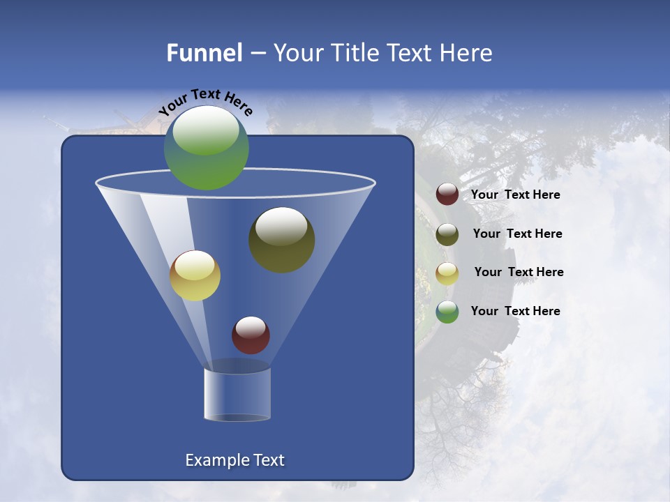 Round Wallpaper Travel PowerPoint Template