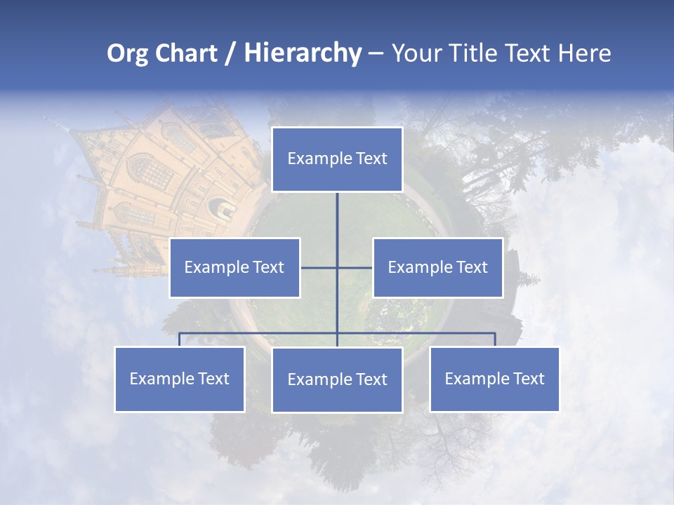 Round Wallpaper Travel PowerPoint Template