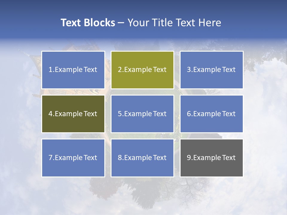 Round Wallpaper Travel PowerPoint Template