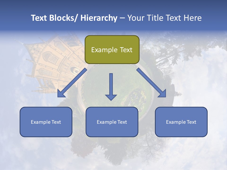 Round Wallpaper Travel PowerPoint Template