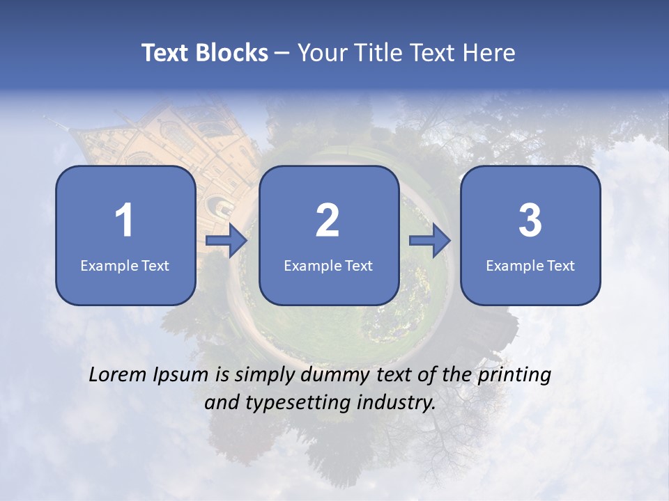 Round Wallpaper Travel PowerPoint Template