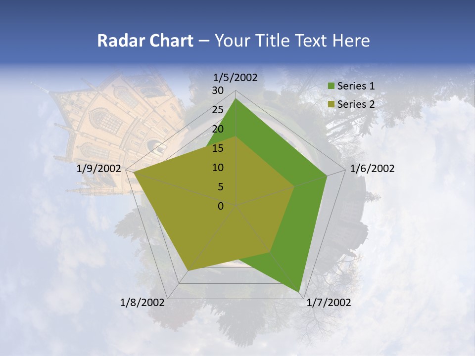 Round Wallpaper Travel PowerPoint Template