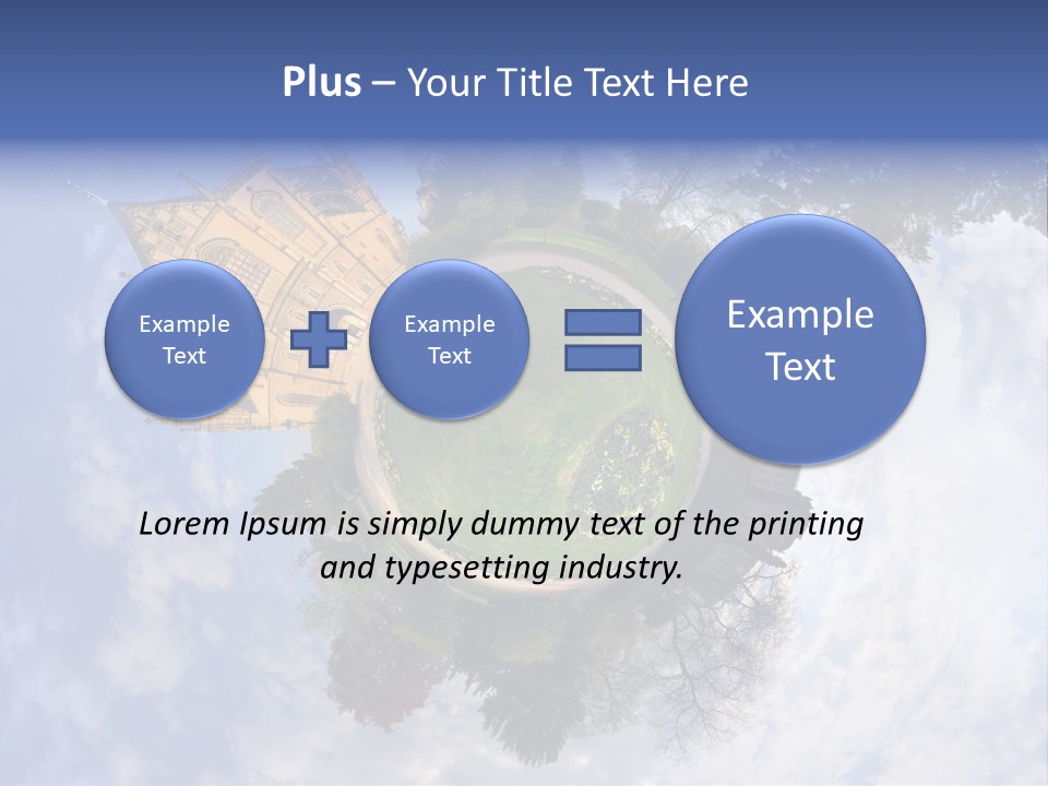Round Wallpaper Travel PowerPoint Template