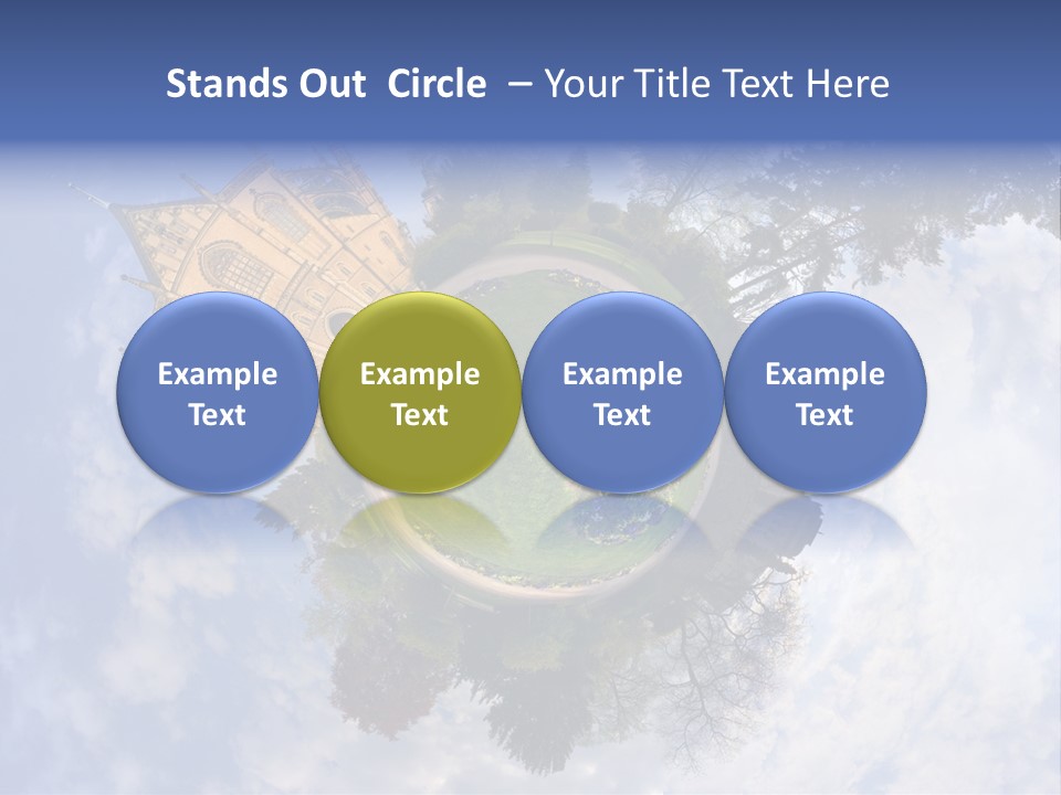 Round Wallpaper Travel PowerPoint Template