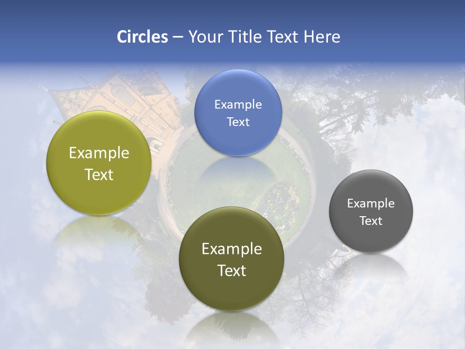 Round Wallpaper Travel PowerPoint Template