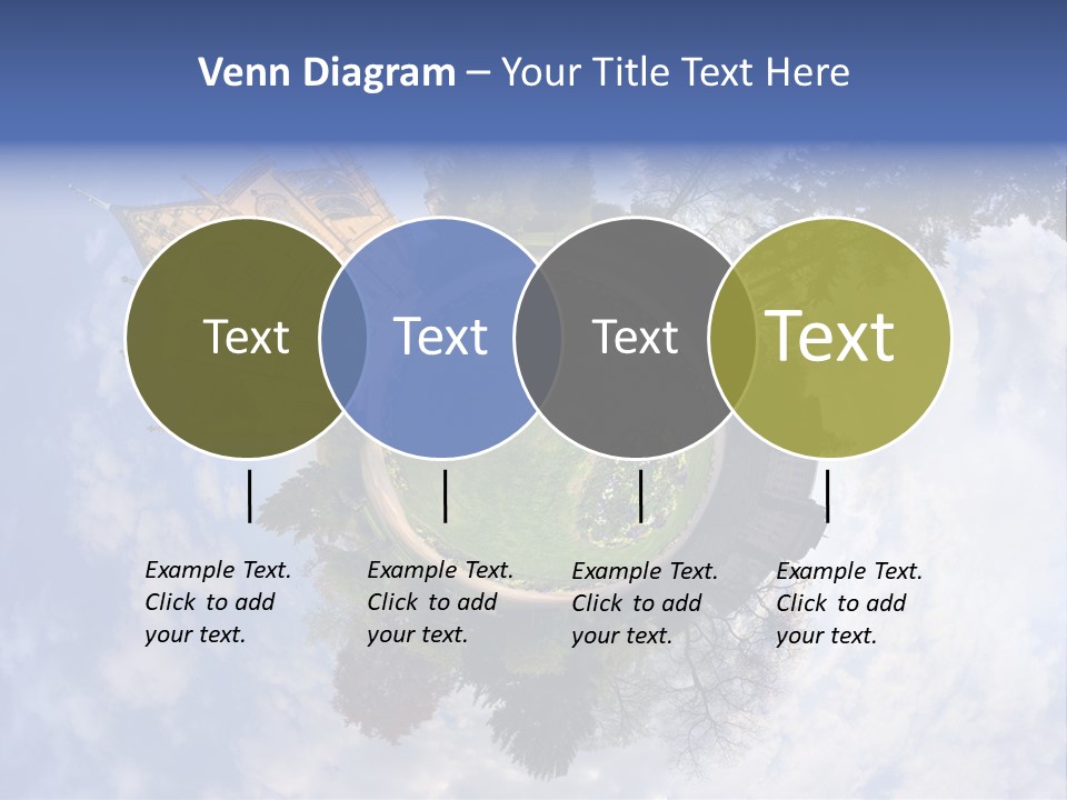 Round Wallpaper Travel PowerPoint Template