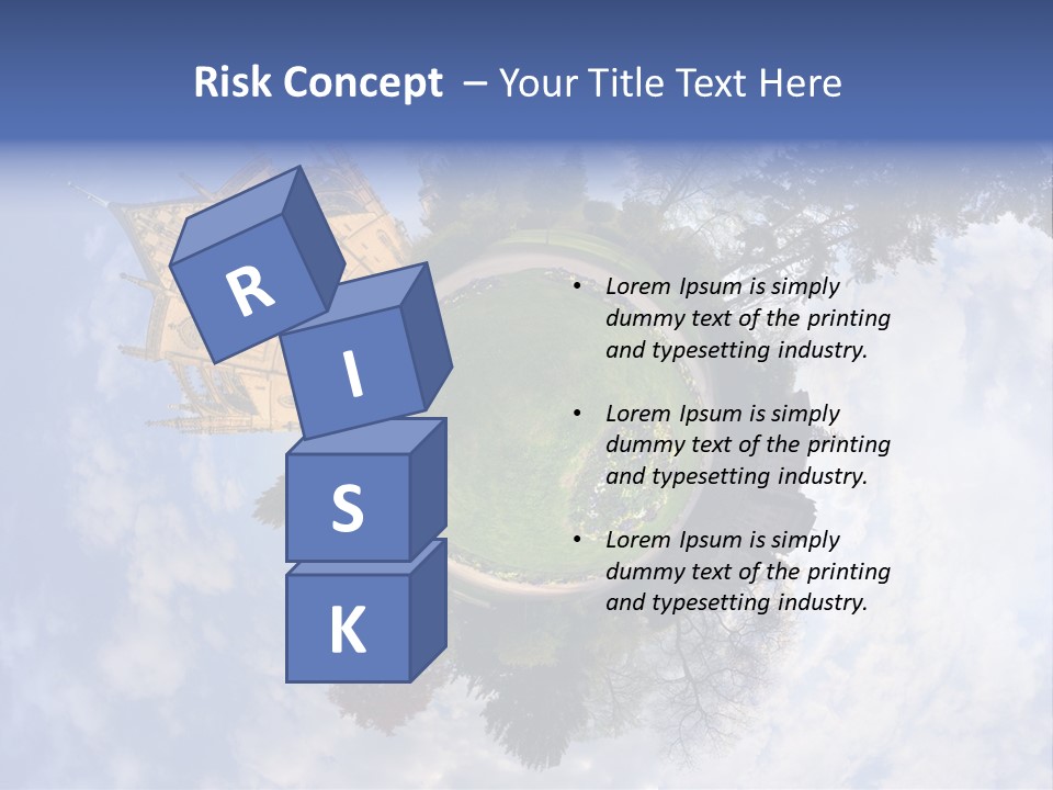 Round Wallpaper Travel PowerPoint Template