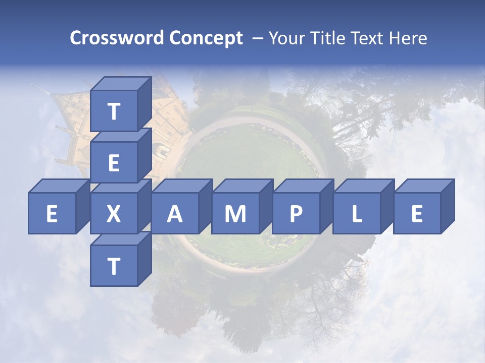 Round Wallpaper Travel PowerPoint Template