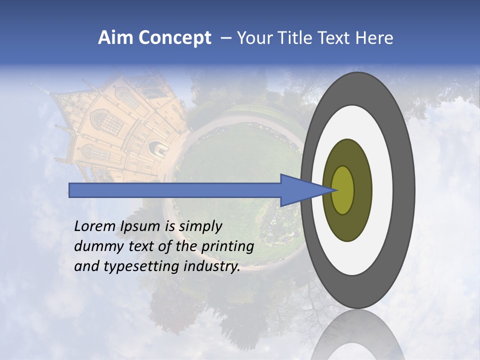 Round Wallpaper Travel PowerPoint Template