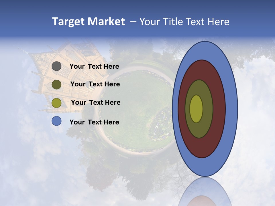 Round Wallpaper Travel PowerPoint Template