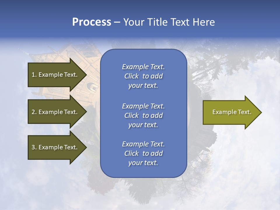 Round Wallpaper Travel PowerPoint Template
