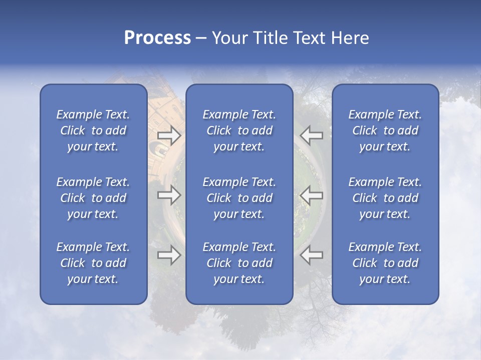 Round Wallpaper Travel PowerPoint Template