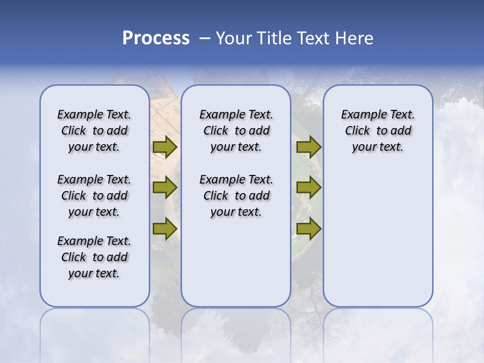 Round Wallpaper Travel PowerPoint Template