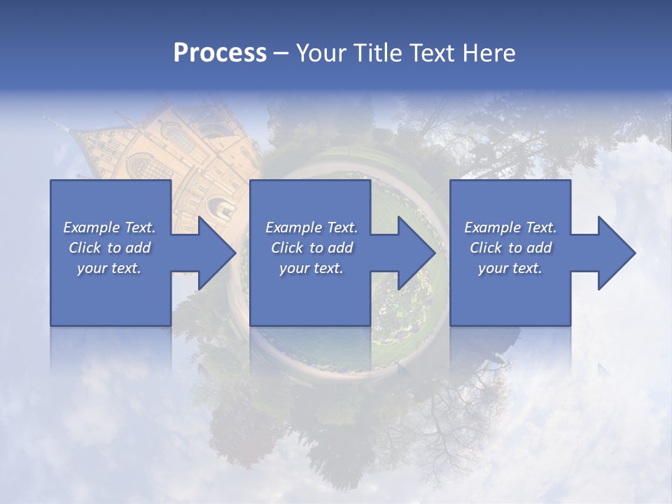Round Wallpaper Travel PowerPoint Template