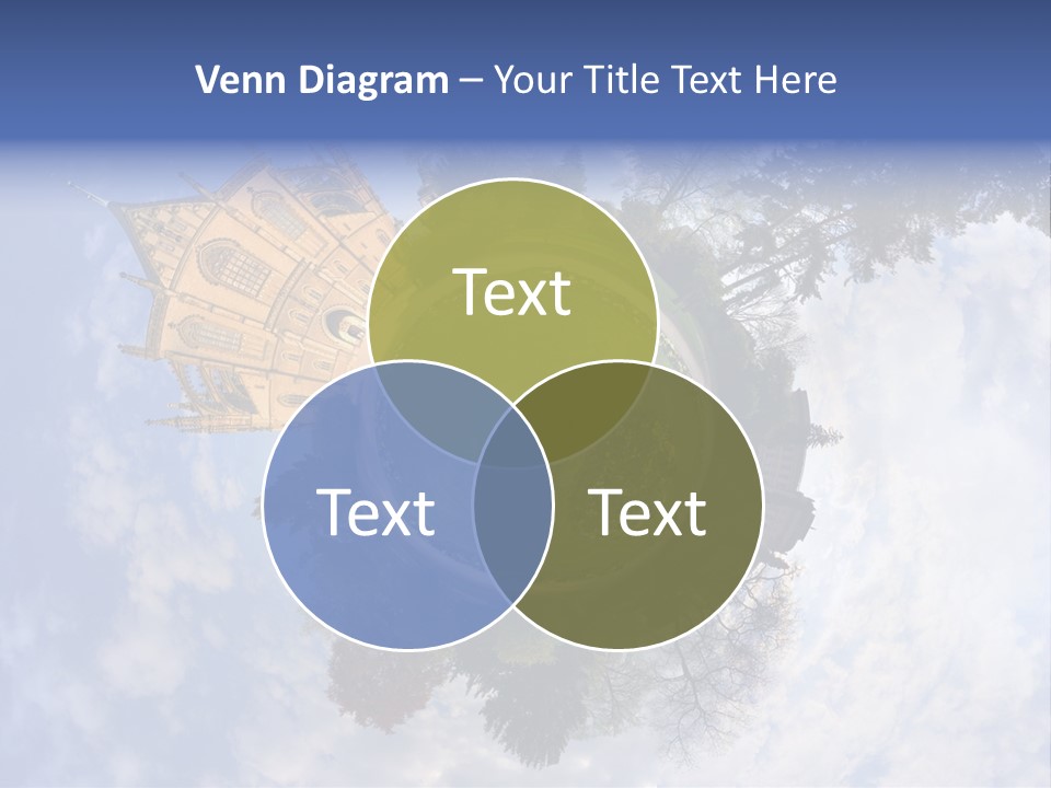 Round Wallpaper Travel PowerPoint Template