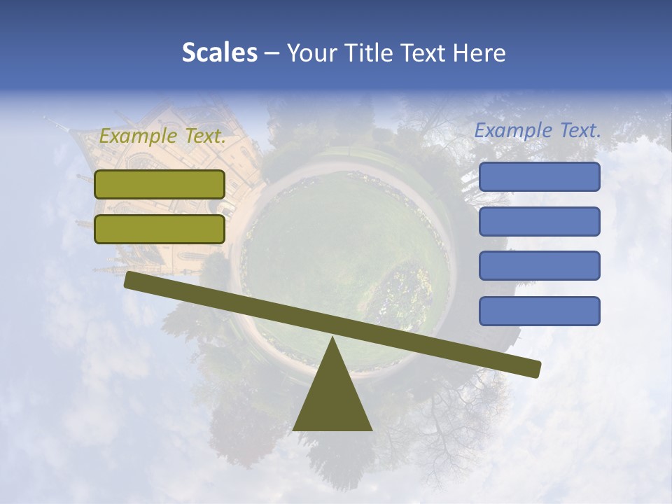 Round Wallpaper Travel PowerPoint Template