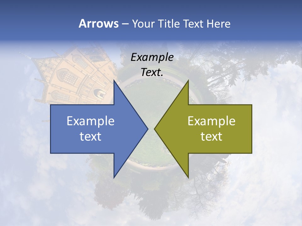 Round Wallpaper Travel PowerPoint Template