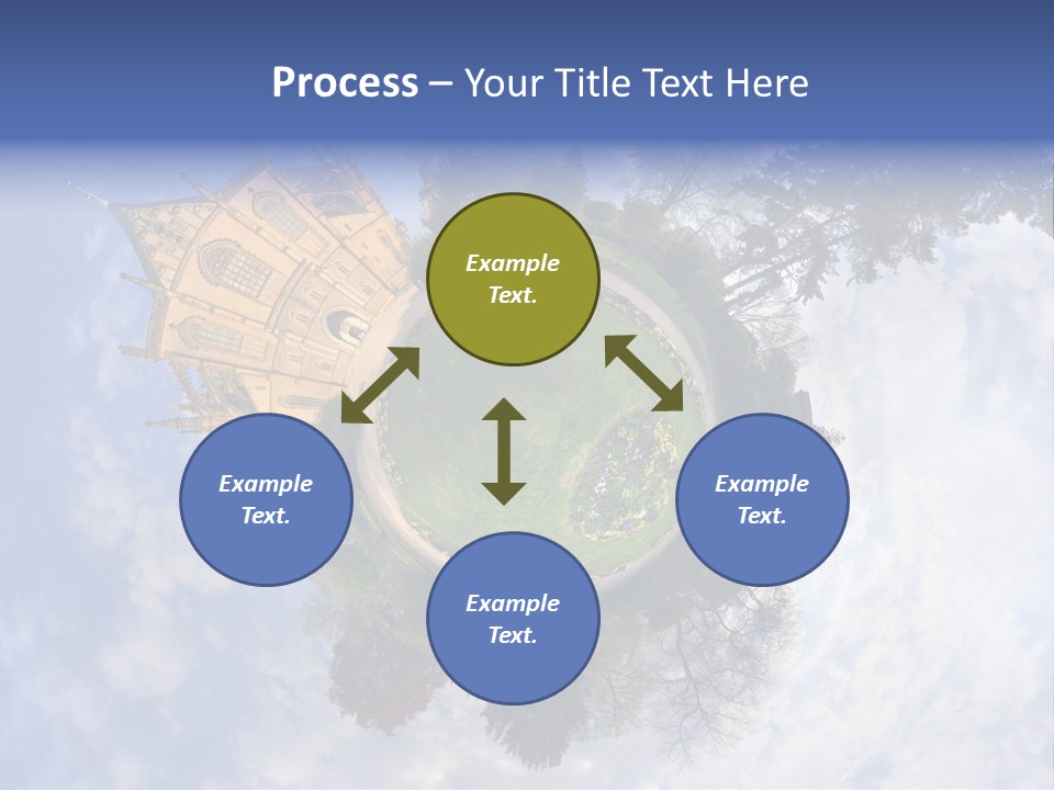 Round Wallpaper Travel PowerPoint Template