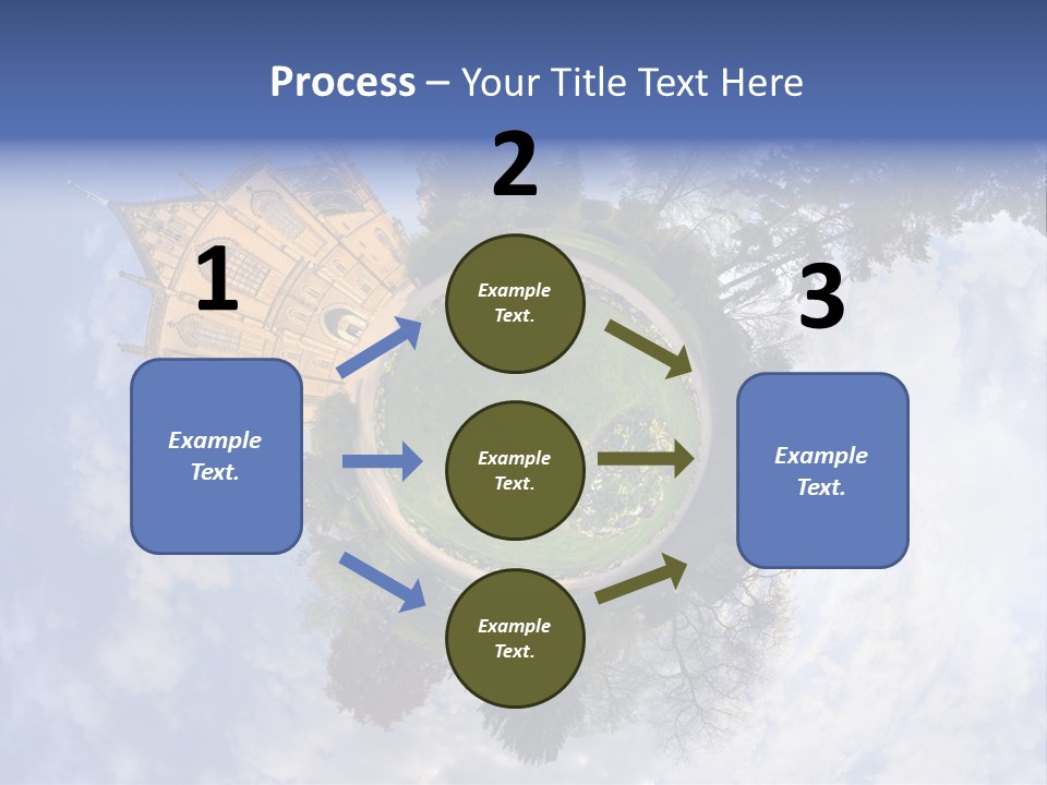 Round Wallpaper Travel PowerPoint Template