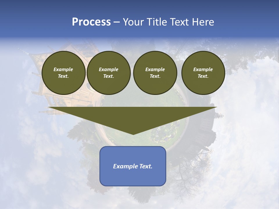 Round Wallpaper Travel PowerPoint Template