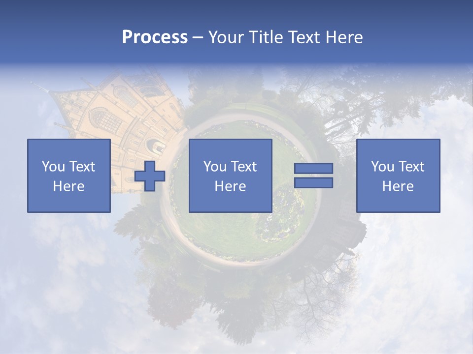 Round Wallpaper Travel PowerPoint Template