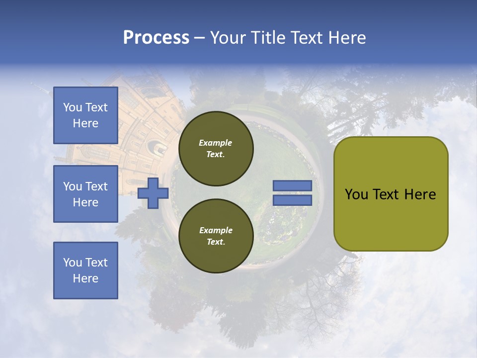 Round Wallpaper Travel PowerPoint Template
