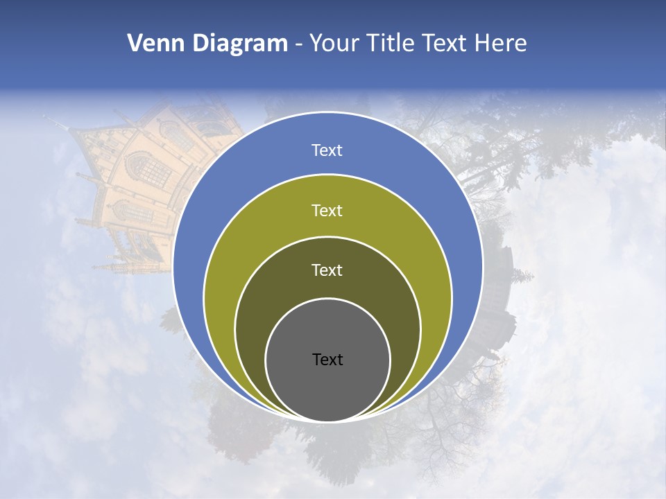 Round Wallpaper Travel PowerPoint Template