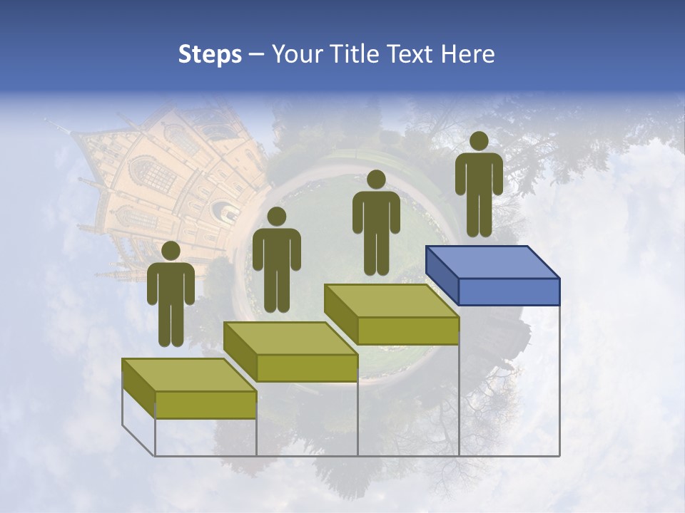 Round Wallpaper Travel PowerPoint Template