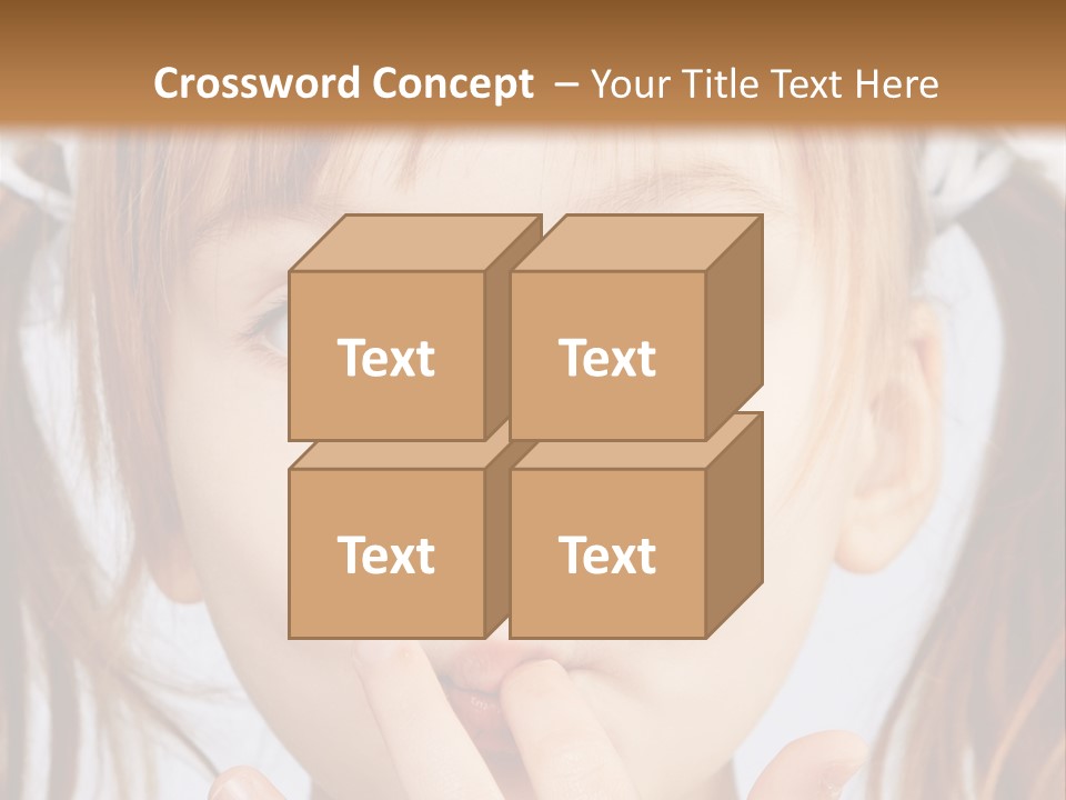 Lovely Little Girl PowerPoint Template