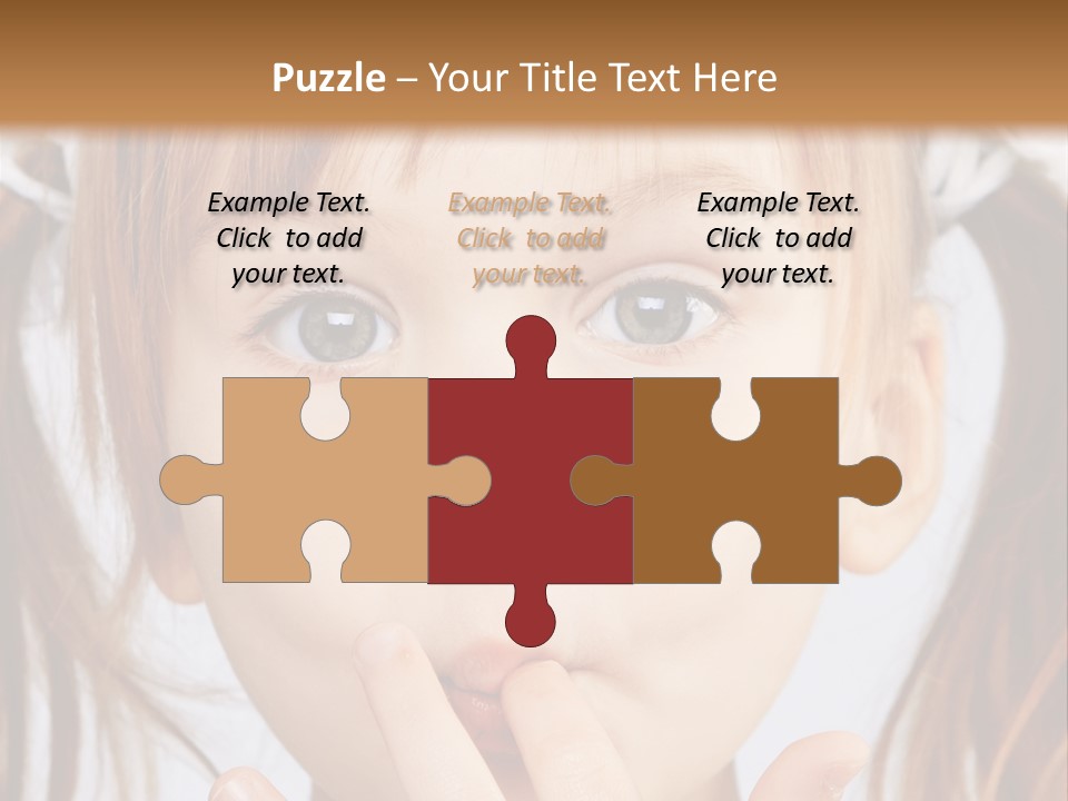 Lovely Little Girl PowerPoint Template