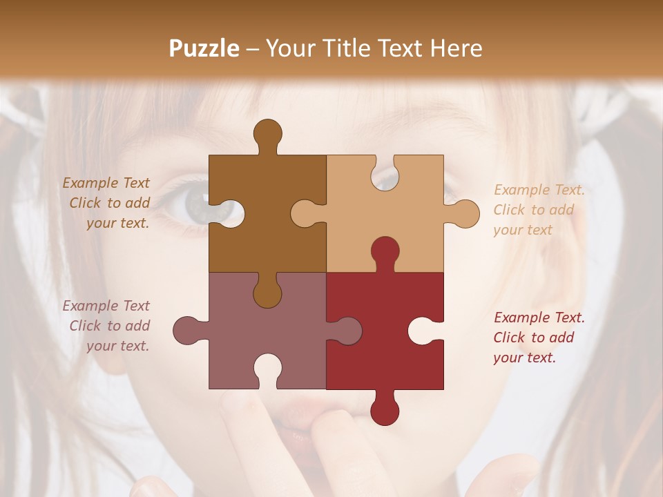 Lovely Little Girl PowerPoint Template