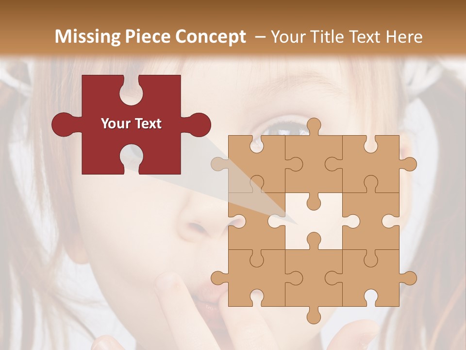 Lovely Little Girl PowerPoint Template