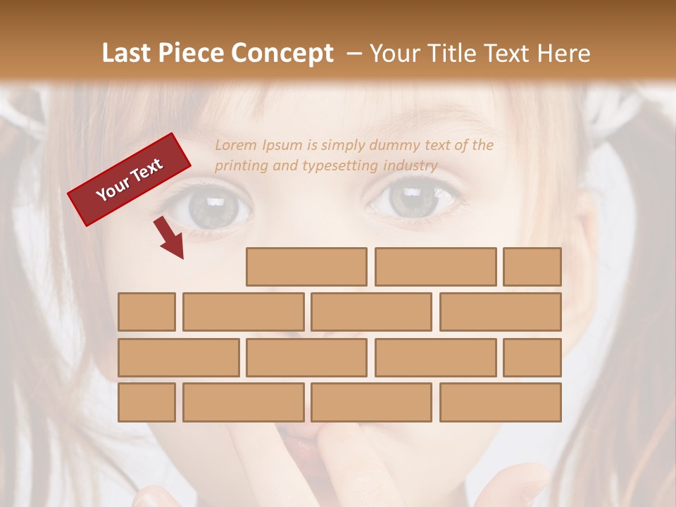 Lovely Little Girl PowerPoint Template