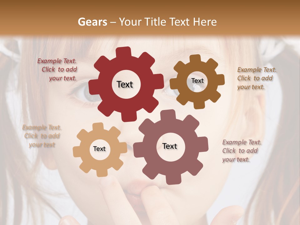 Lovely Little Girl PowerPoint Template