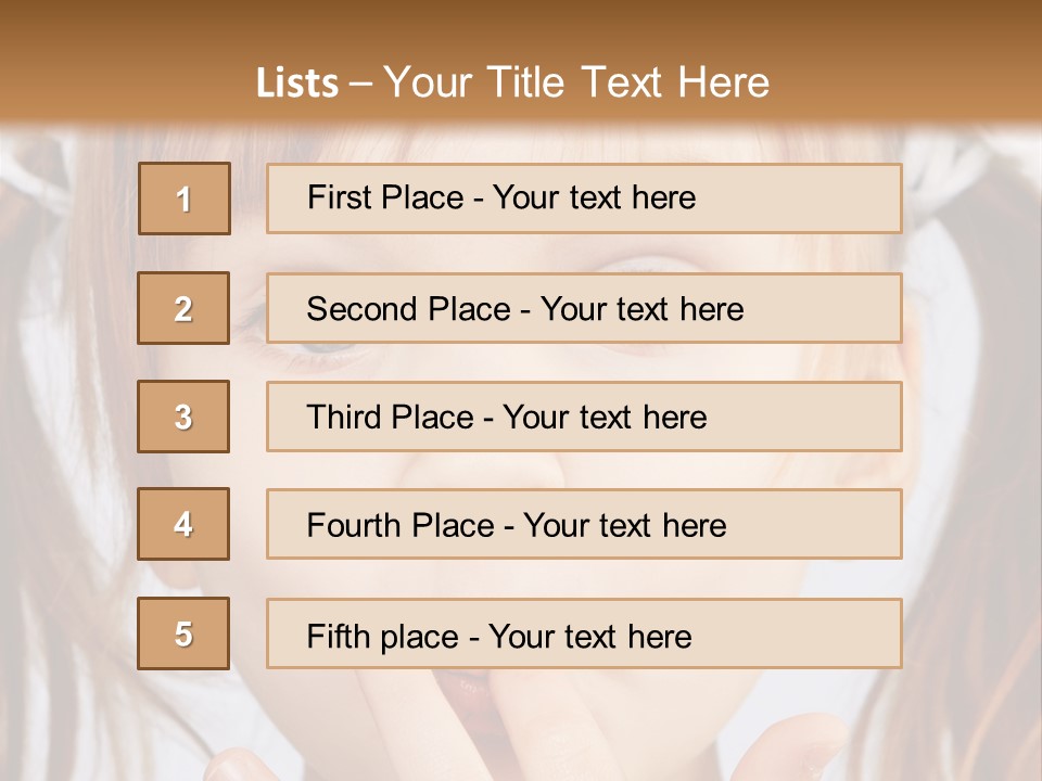 Lovely Little Girl PowerPoint Template