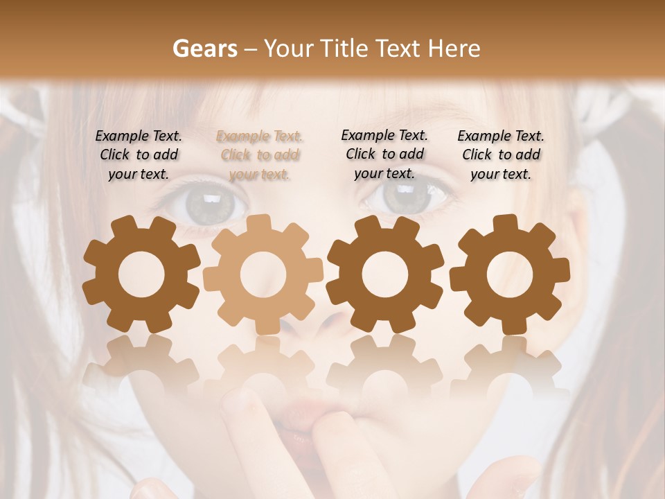 Lovely Little Girl PowerPoint Template