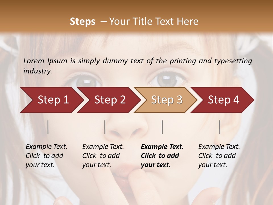 Lovely Little Girl PowerPoint Template