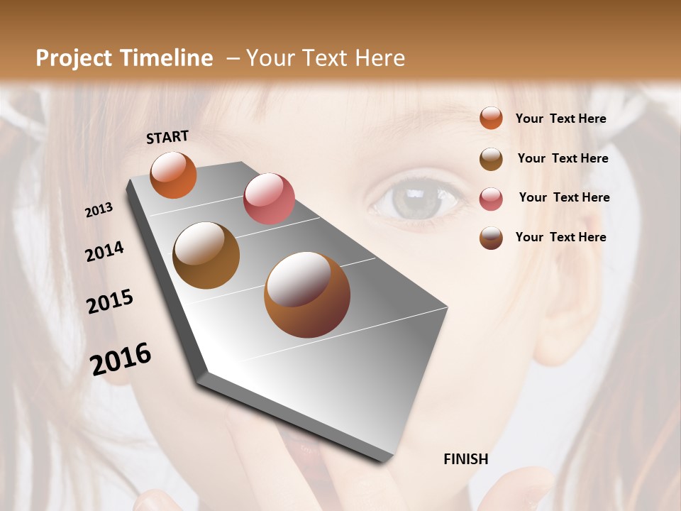 Lovely Little Girl PowerPoint Template