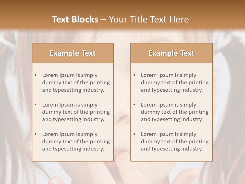 Lovely Little Girl PowerPoint Template