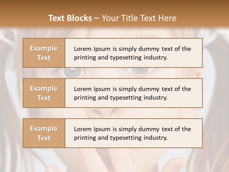 Lovely Little Girl PowerPoint Template