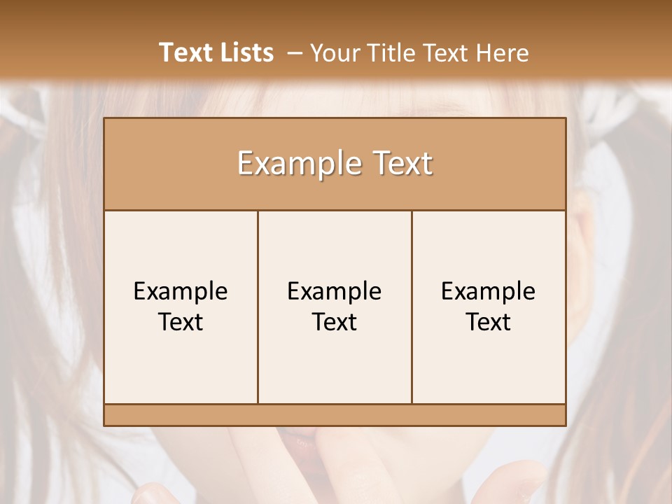 Lovely Little Girl PowerPoint Template