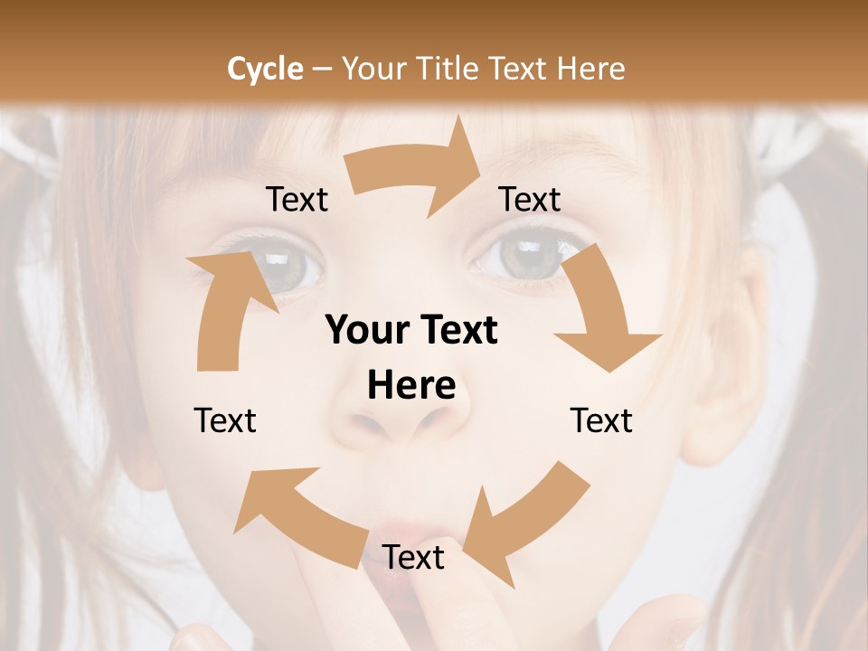 Lovely Little Girl PowerPoint Template